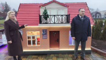 Навагоднія макеты турыстычных аб'ектаў Лідчыны