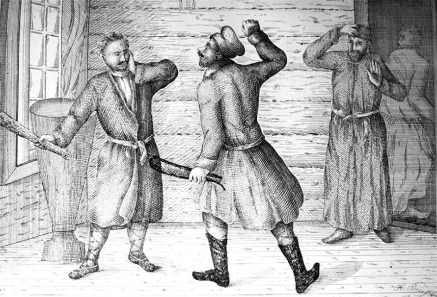 У 1860 годзе Канстанцін Вераніцын, аўтар славутай паэмы «Тарас на Парнасе», напісаў паэму «Два д’яблы»